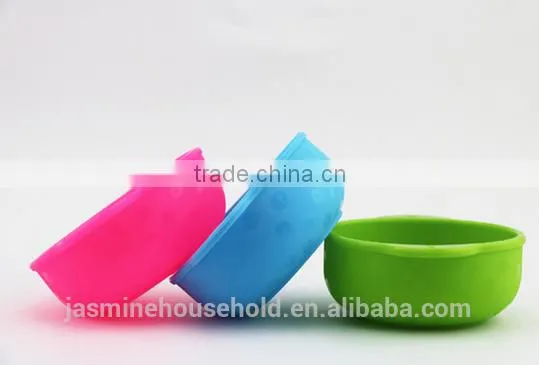 Popular High Quality BPA Free Mini Silicone Suction Bowls for Kids and Babies photo-2