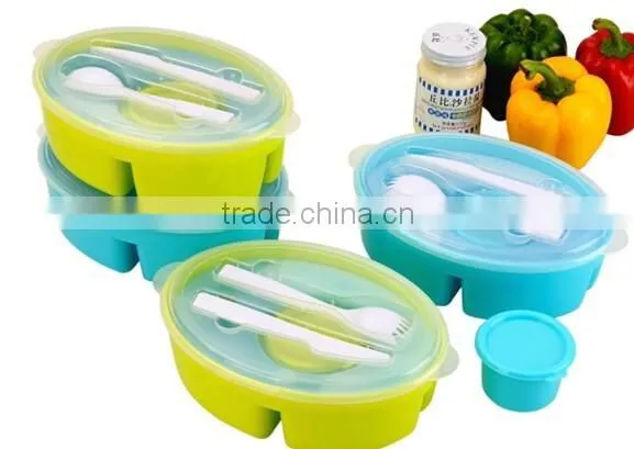 Lunch Container Kit With Ice Pack Fork Knife