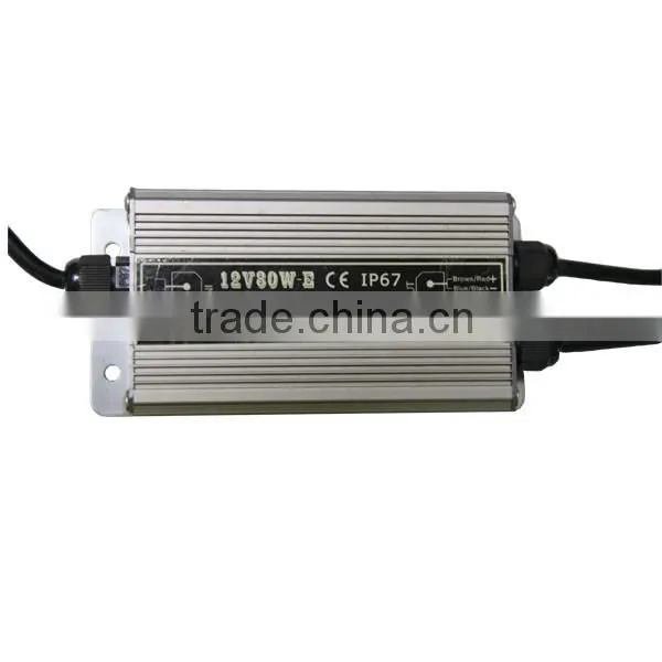 Waterproof 12V/24V 80W Led Transformador/Led Power Supply IP67 CE ROHS photo-3
