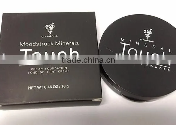 2015 Best Selling Wet Mineral Touch Foundation Natural Face Powder Waterproof Makeup Face Pressd Powder With Mirror photo-3