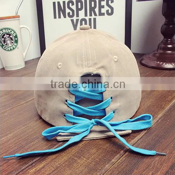 Suede Baseball Cap With Lace String at Back Closure for Wholesale Supplier's Choice photo-3