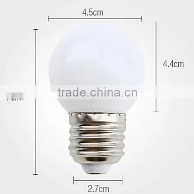 E27 0.5W 12x3528SMD 30LM 5500K Natural White Light LED Ball Bulb (220-240V) photo-4
