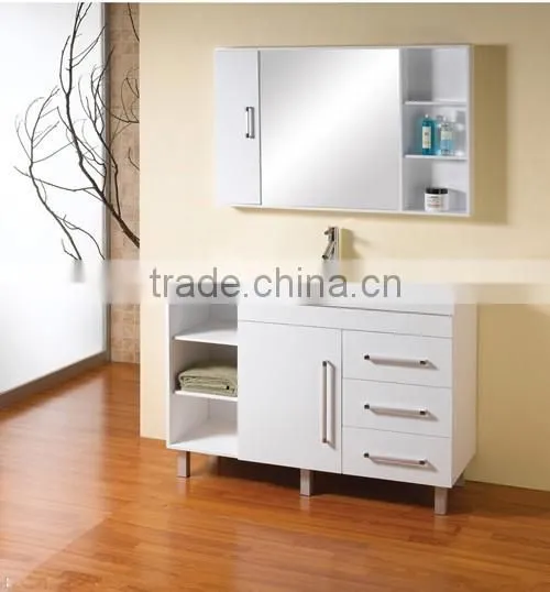 Best Sale Modern Bathroom Cabinets/High Glossy Pvc Thermofoil Wood Modern Bathroom Cabinets