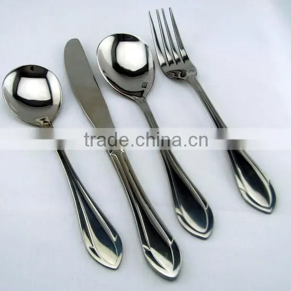 Factory Direct Qana Stainless Steel Cutlery Set With Mirror Polish photo-2
