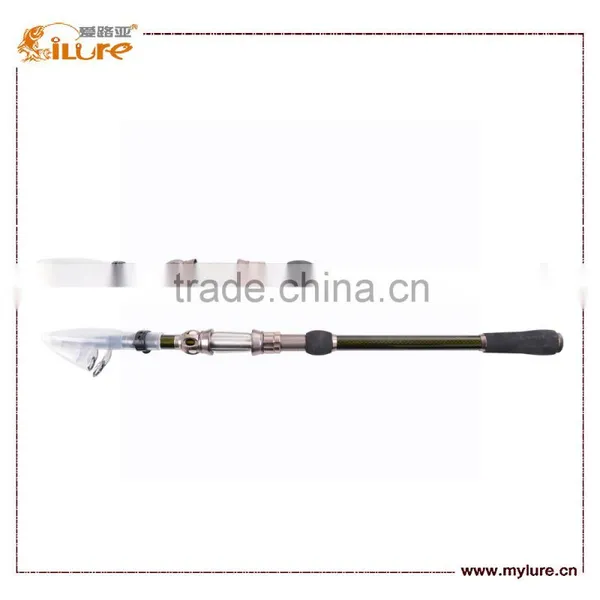 2.1m 5 Sections Carbon Fishing Rod Telescopic Fishing Pole photo-2