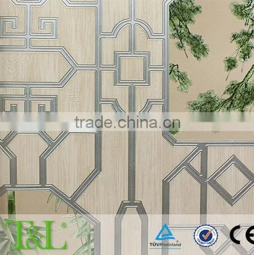 Nature Vivid Design PVC Wallpaper With High Quality for Decoration