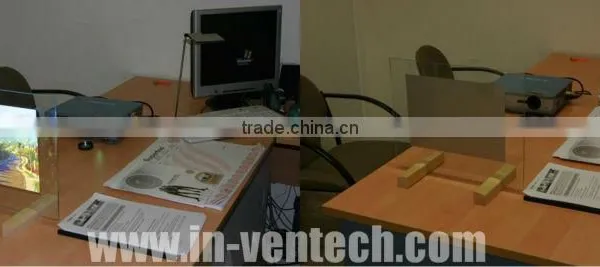 transparent/ holographic rear projection screen film display for car