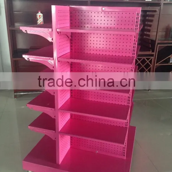 MJYI New Style Supermarket Shelf Gondola Cosmetic Shelf Four-side Supermarket Shelf