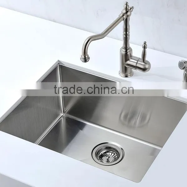 R2318S High Quality Undermount Single Bowl Handmade Stainless Steel Kitchen Wash Sink photo-3