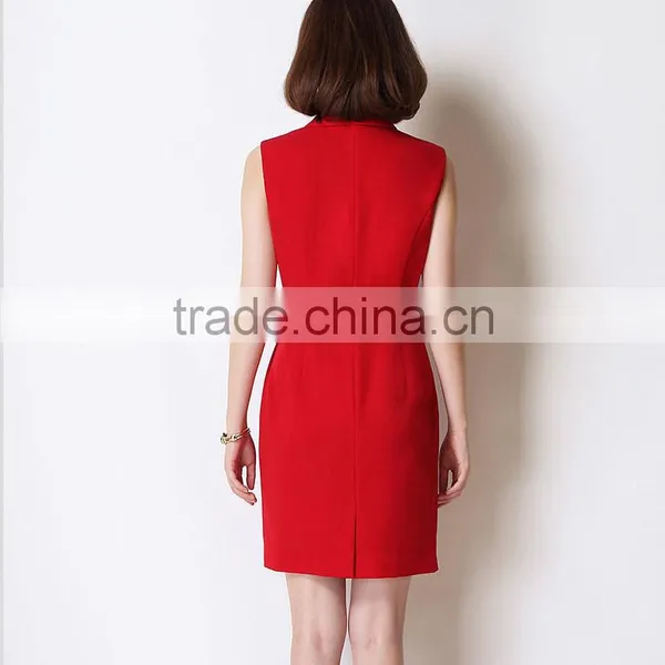 2016 Summer Long Patter Profeshional Dress For Women V-neck photo-2