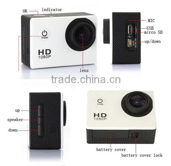 Sj4000 Action Kamera Full hd With Black/silver/white/blue/red/yellow Color Optional photo-2