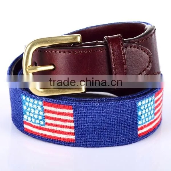 Export America Golf Hot Sell Needlepoint Belt photo-3