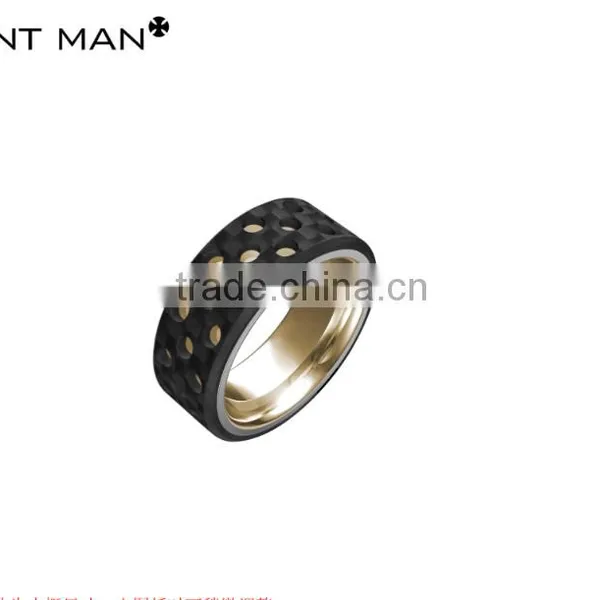 2016 Hot Selling 8mm Rings Wedding Rings Band Wholesales Black Plating Carbon Fiber Titanium Band Ring photo-6