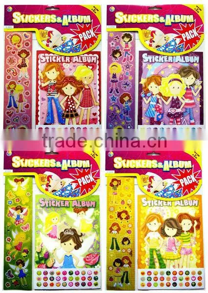 Sticker & Album Set -- Girls