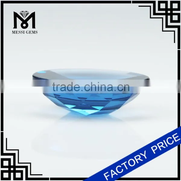 Messi Gems Loose Gemstone Oval 20 x 29 120# Blue Synthetic Spinel photo-2