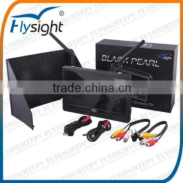 C108 Flysight 7'' FPV Monitor Black Pearl With HDMI Audio Input Built-in 32CH Diversity Receiver for RC Helicopter/Hexacopter photo-6