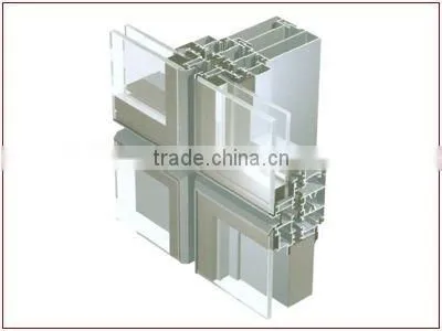 Hot Selling Strong Abrasive Resistance Glass Curtain Wall Price / Aluminum Curtain Wall Profile / Curtain Wall Price photo-5