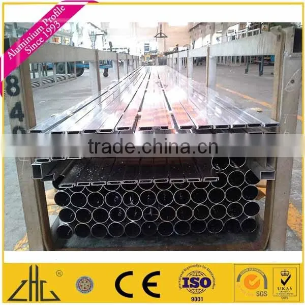 Wow!! 6063 6061 Aluminium Pipe Factory Guangzhou Foshan / Anodized Black, Bronze Aluminium Ally Tube/ Profiled Aluminium Tube T6 photo-2