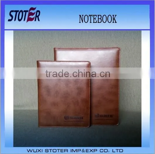 Luxury PU Hard Cover Notebook , Eco-friendly Leather Notebook