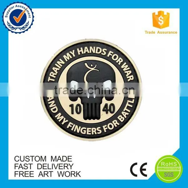 High Quality Eco-friendly Sew-on Custom Pvc Rubber Patch Logo photo-5