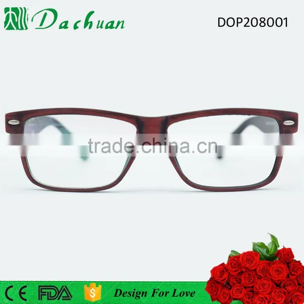 2016 New Design Full Frame Acetate Optical Eyewear China With Wooden Brushed photo-5