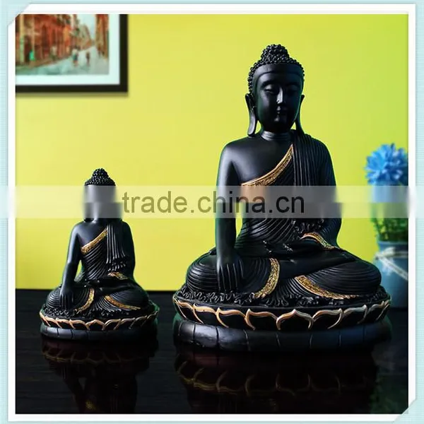 Resin Buddha Statue Sitting Buddha Figure for Home Decor photo-2