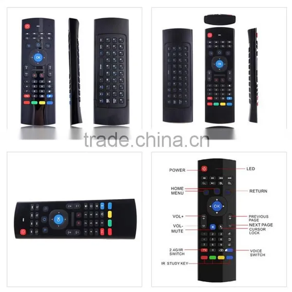 2.4GHz Wireless Qwerty Fly Air Mouse Keyboard Mx3 Airmouse Remote for Android TV Box MX3 photo-2