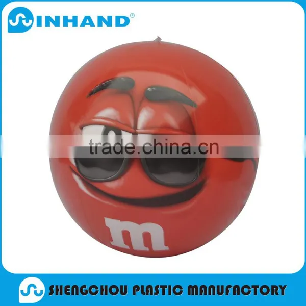 Customised Hot Sale Red Pvc Inflatable Mr.bean Beach Ball/water Ball photo-2