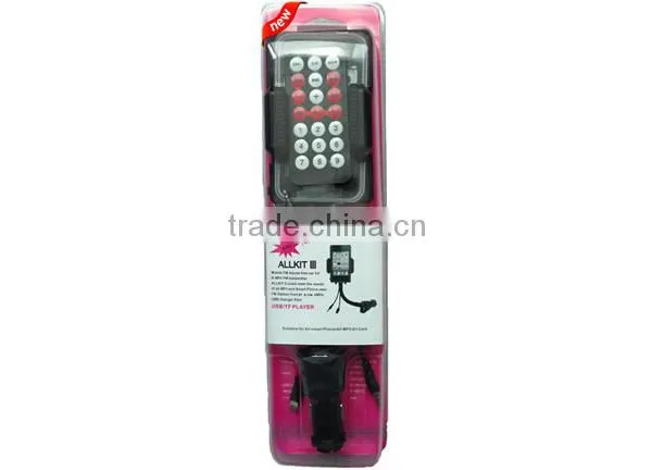 3.5mm FM Transmitter MP3 Car Kit Handsfree for IPhone 5 5S 5C Iphone5 Charger Holder IR Remote Control photo-3