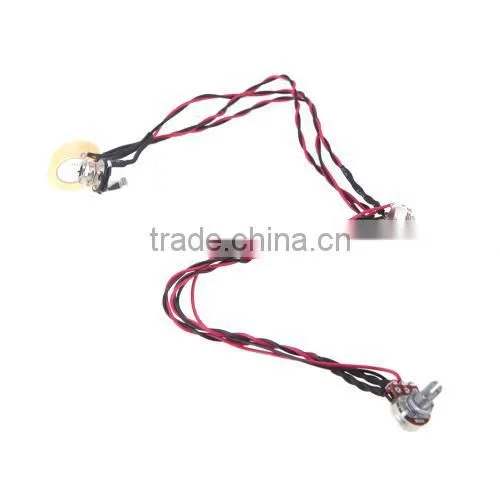 Dual Piezo Pickup Pick-up 6.35mm Jack With Volume Tone Control for Acoustic Guitar Ukulele photo-3