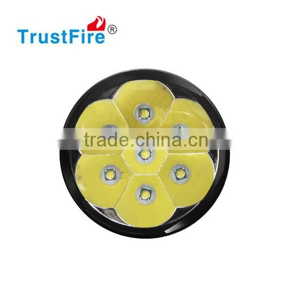 CREE Flashlight 8000LM Rechargeable Flat Lens Led Hiking Flashlight TrustFire X100 Camping Flashlight With CE FCC Certification photo-3