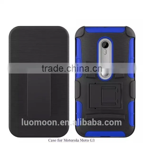 Belt Chip Armed Phone Case Cover Back for Moto G3 photo-6