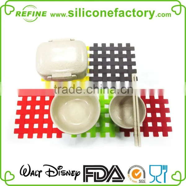 100% Food-grade Heat-resistence Hollow Silicone Mesh Mat photo-3
