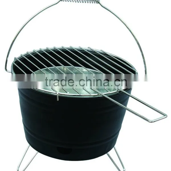 Powder Coated Finishing and Assembled Feature Portable Barrel Grill photo-2