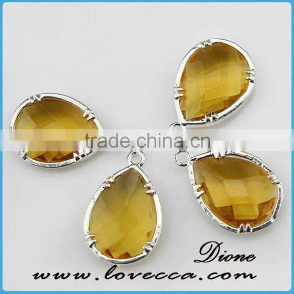 Black Crystal Gold Alloy Wholesale Glass Pendant photo-3