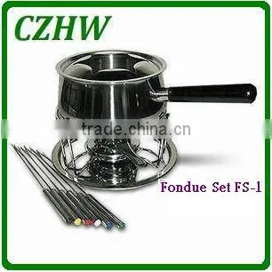 Cheese Stainless Steel Fondue Set Dessert Cookware