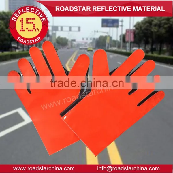 Double Reflective Side Pvc Prismatic Reflective Glove for Police photo-5