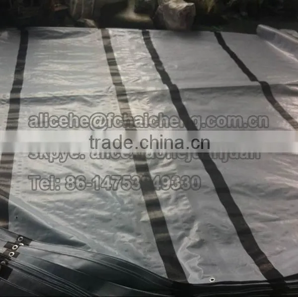 Waterproof and Reinforced HDPE Tarpaulin Cover With Black Reinforced Bands photo-3