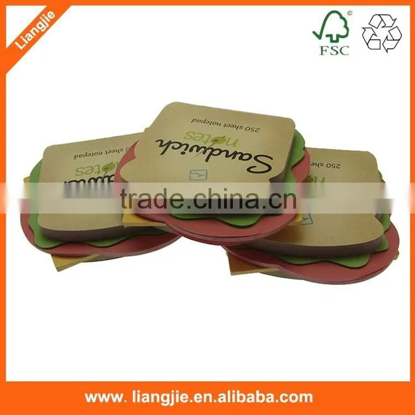 Hamburger Design Memo Pad,die Cut Memo Pad,shaped Memo Pad photo-5