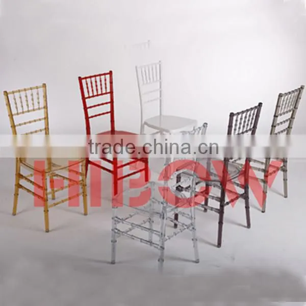 Clear Transparent Colored Wholesale Wedding Party Banquet Resin Chiavari Chair photo-2
