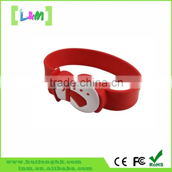 Good Quality Usb Flash Drive Silicone Bracelet for Christmas Promotional Gift photo-2