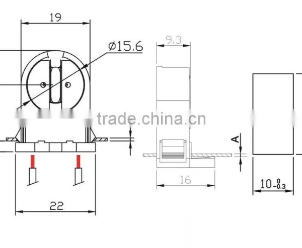 UL-Listed Non-Shunted G5 Base Tube Light Holder for T5 Tube Light Socket Tombstones photo-3