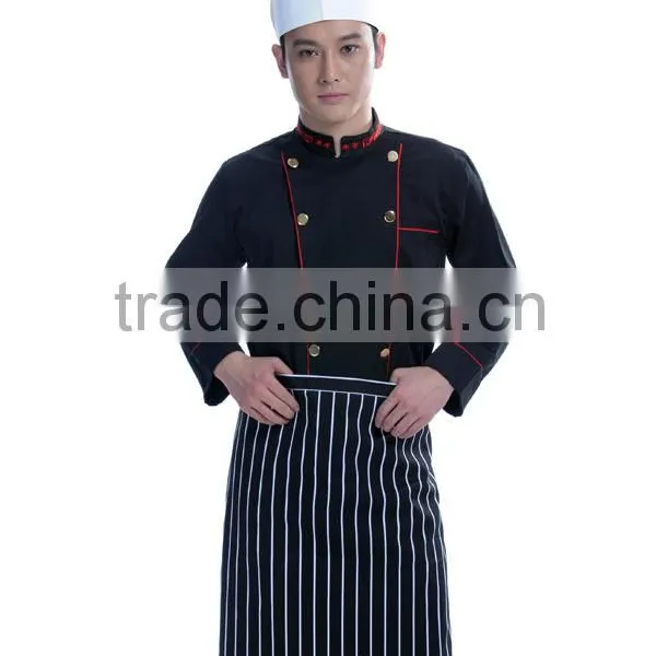 Designer Japanese Executive Fashion Chef Unfiorms With Black Apron photo-2