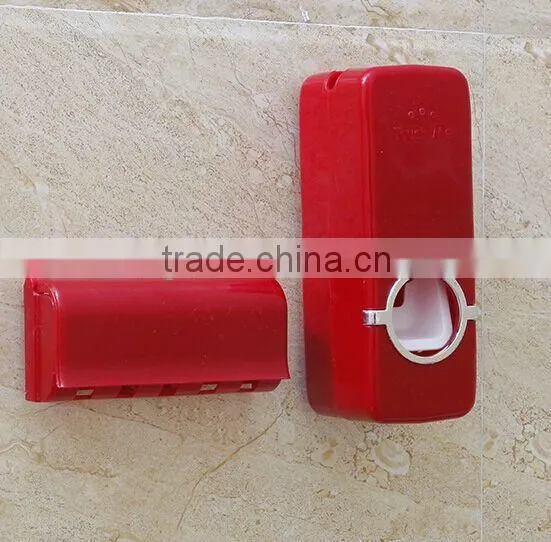 Wash Suppliers Toothpaste Dispenser Automatic Toothpaste Squeezer and Toothbrush Holder Set photo-2