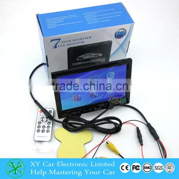 Car Lcd Monitor With Bluetooth,7 Inch Car Rearview Mirror Monitor With DVD/TV/USB/SD/IR/FM XY-2058mp5+BT photo-2