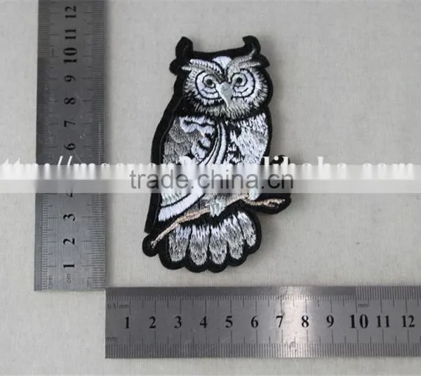 2016 Hot Selling Patches Embroidery Iron on Embroidery Owl Pattern Patch Trim photo-6