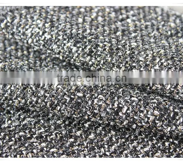 Wholesale Gold Metallic Woven Jacquard Wool Fabric, Woven Dress Fabric for Girls photo-6