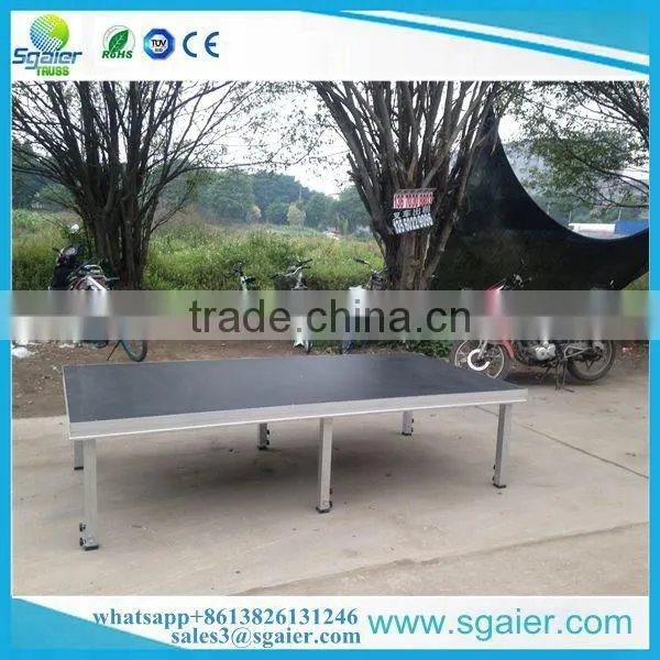 1.22m by 2.44m Portable Simple Stage With 6 Square Legs photo-6