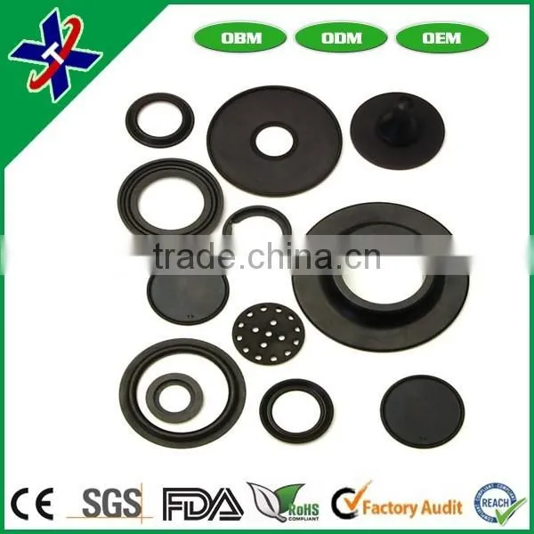 Custom Square Round Black Colored Rubber Grommet