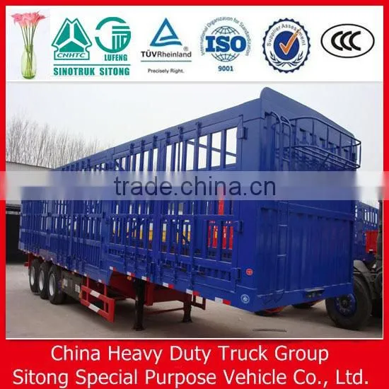 Stake Type Truck Semi Trailer Manufacturers Axle Farm Trailer photo-4